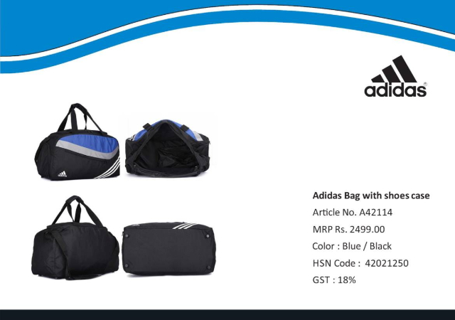 Addidas bag with Shoes case